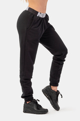 Женские штаны Nebbia Iconic Mid-Waist Sweatpants with elastic “N” waistband 408 Black