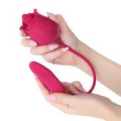 Розовый вибромассажер Rose Pro 8 - 