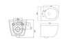 BelBagno CZR-6601-TH-TOR/CZR2316SC/BB002-80/BB014-SR-BIANCO Комплект 4 в 1 Унитаз подвесной Cezares STYLUS-TOR CZR-6601-TH-TOR с сид-ем CZR-2316-SC + Система инст. для унит-в BB002-80 с кн.смыва BB014-SR-BIANCO