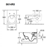 Унитаз с открытым смывным краем Villeroy & Boch SUBWAY 2.0 5614R0