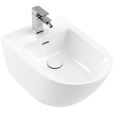 Villeroy&Boch 447000R1 Биде, Villeroy&Boch, Subway 3.0, тип установки-подвесной, ширина, мм-375, глубина, мм-560, высота, мм-270, форма чаши-овальная, отверстия для смесителя-1, материал-керамика, крепления в комплекте, вид грязеотталкивающего покрыт