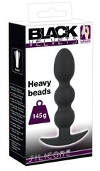 Тяжелая анальная елочка Heavy Beads - 13,3 см. - 