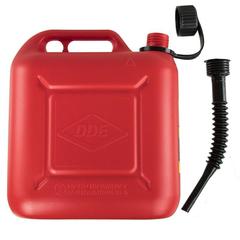 Канистра DDE для ГСМ, 10 л, антистатическая, крышка с замком, трубка для заливки (917-866)