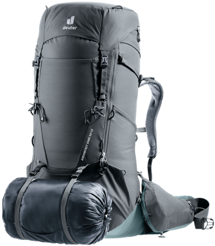 Картинка рюкзак туристический Deuter Aircontact Core 60+10 Graphite-Shale - 8