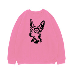 Свитшот "Цвергпинчер - портрет"