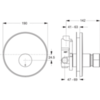 Смеситель встраиваемый на 1 потребителя Ideal Standard CeraPlus B8300AA