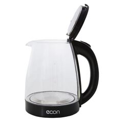 Чайник электрический Econ, ECO-1845KE, 1.8 л, 1500 Вт, ск нагр элем, стекло