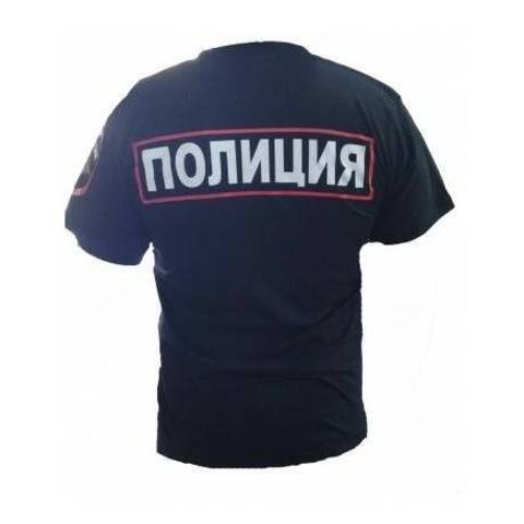 Футболка с принтом Полиция (нашивка)