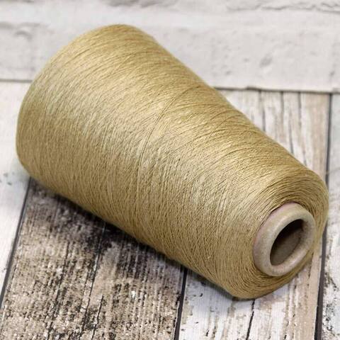 Лен 100% SERVIZI E SETA / LINO 2/40 золотисто-бежевый
