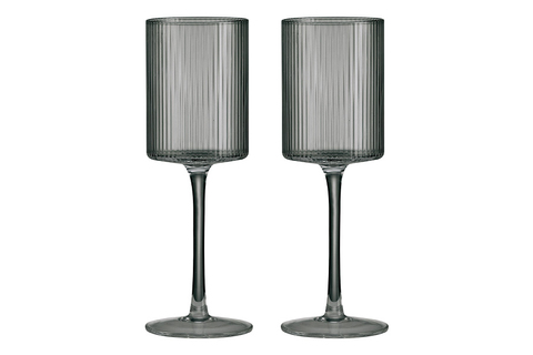 Набор бокалов для белого вина 2шт 310мл Pozzi Milano 1876 Modern Classic серый