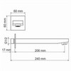WasserKRAFT A091 Настенный излив для ванны