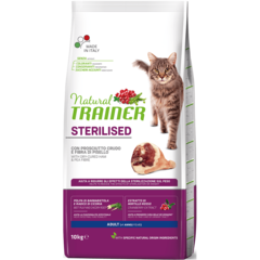 Natural Trainer Cat Adult Sterilised - Dry-Cured Ham