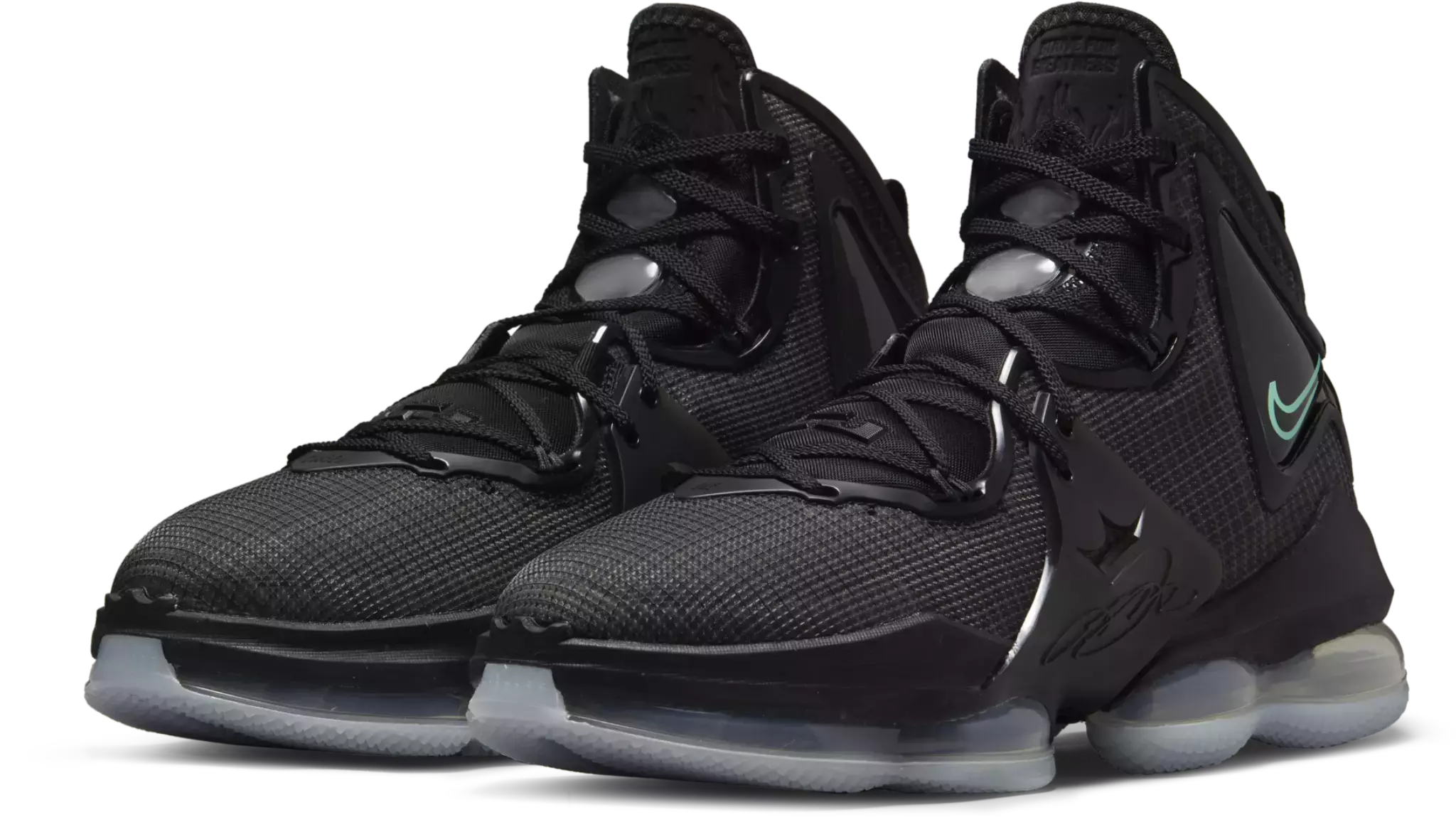 LEBRON 19 Black Aqua 7490 CROSSOVER