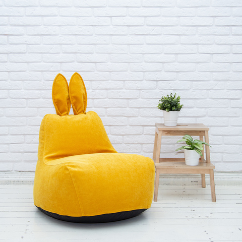 Кролик S микровельвет (горчичный)