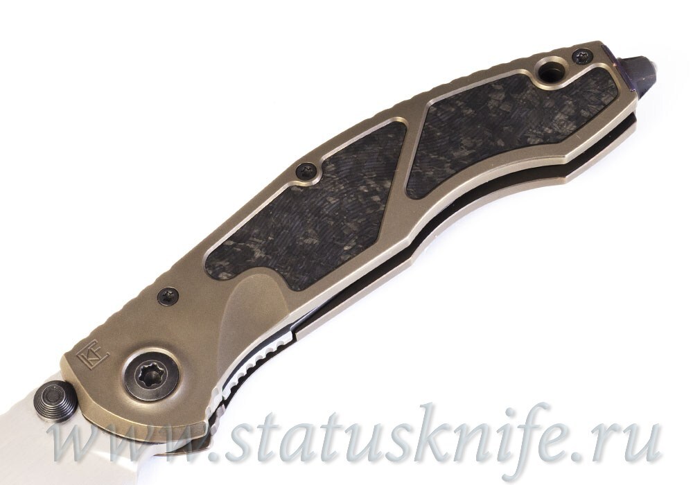 Нож CKF Sokosha (A.Marfione, А.Малышев, М390, титан, карбон, циркути, цирконий)