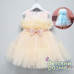 Платье (бант, пышная сетка)