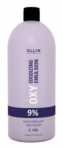 OLLIN performance oxy 9% 30vol. окисляющая эмульсия 1000мл/ oxidizing emulsion