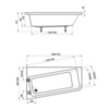 Ванна асимметричная 160х95 см правая Ravak 10° R C841000000