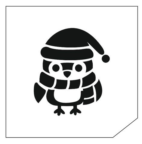 Трафарет для блеск-тату 6*6 новый год 54S