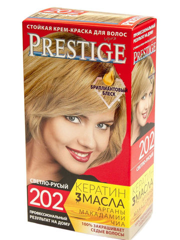 Краска для волос Prestige 202 - Светло-русый, 50/50 мл.