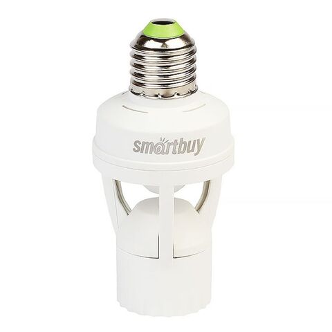 Датчик движения в патрон, 1200 Вт, 6 м, IP44, цоколь Е27, Smartbuy, sbl-ms-010