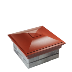 Колпак полимеркомпозитный Monblan 385*385 (1,5 кирпича) красный