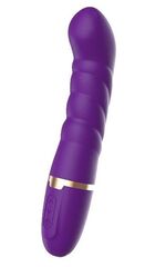 Фиолетовый перезаряжаемый вибратор Take Over The Swirl - 22,5 см - 