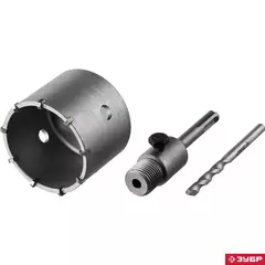 ЗУБР 73 мм, SDS - Plus, 9Т, коронка по бетону с оснасткой (29211-73)