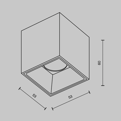 Потолочный светильник Maytoni Alfa led C064CL-5W3K-SQ-B