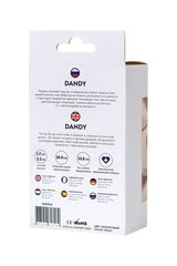 Фиолетовый силиконовый анальный вибратор Dandy - 13,5 см. - 