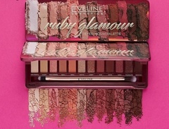 EVELINE Палетка теней для век 12 тонoв RUBY GLAMOUR 12г
