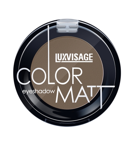 Тени для век LUXVISAGE COLOR MATT, тон 14 DARK BROWN 1,5г