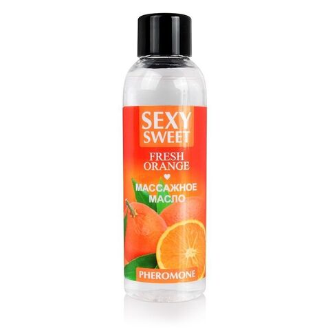 Массажное масло Sexy Sweet Fresh Orange с ароматом апельсина и феромонами - 75 мл. - Биоритм Серия Sexy Sweet LB-16131