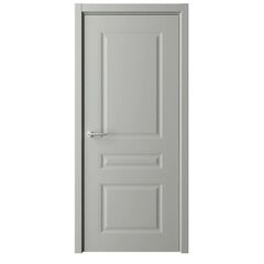 Купить Межкомнатная дверь эмаль Стиль 2 серая глухая