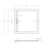 Cezares TRAY-AS-A TRAY-AS-A-80-30-W Поддон из искусственного мрамора