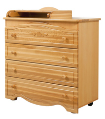 Комод детский КО-2010-6 "Сильвия" Люкс (белый)