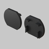 Комплектующие для накладной трековой системы Maytoni Accessories for tracks basity TRA172EC-R-11B