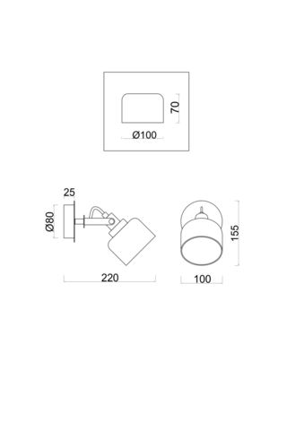 Настенный светильник Freya Evette FR5042CW-01B