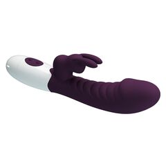 Фиолетовый вибратор-кролик Naughty Bunny - 19,8 см. - 