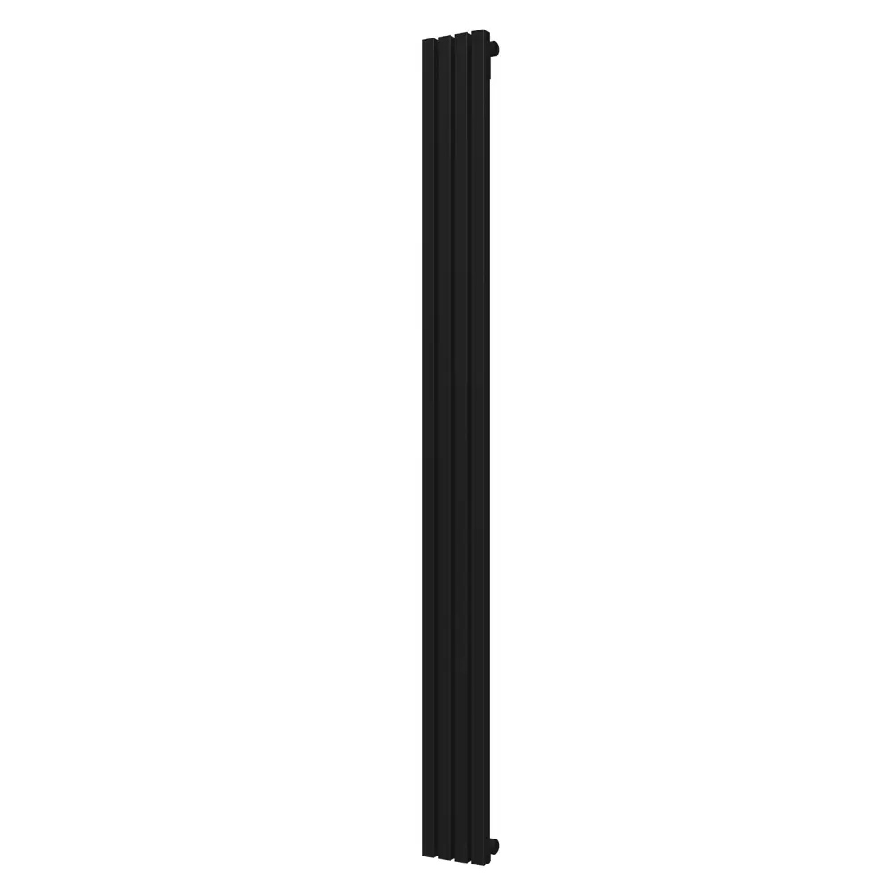 Стальной трубчатый радиатор отопления КЗТО QUADRUM 30 V 1 1750-4 RT RAL 1T103S9005 чёрный матовый муар