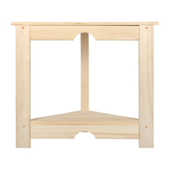 Столик угловой 70х50х60см с полкой, из лиственных пород, 