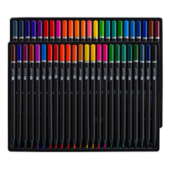 
          Карандаши цветные, Basir, деревянные, чёрный корпус, цветная упаковка, 48 шт