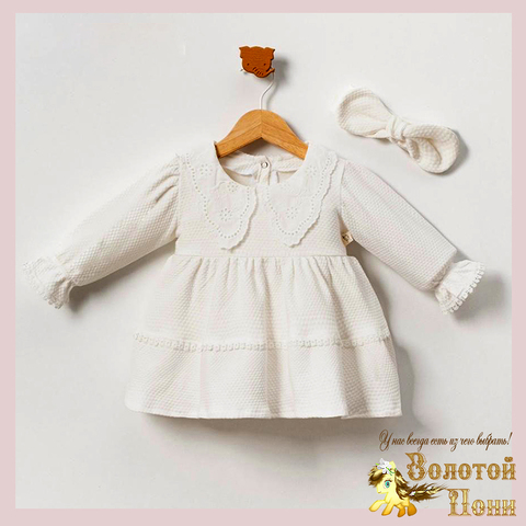 Платье с повязкой детское (68-86) 251108-A1356