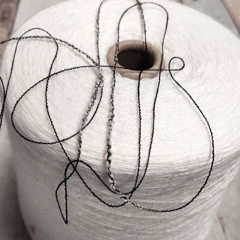 Пряжа фасонная VIMAR CARISIO 430 черно-белый