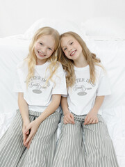 пижама  для девочки  МП 1657/белый Н250