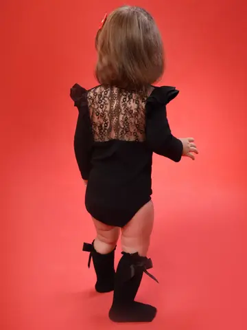 Боди с кружевной спинкой