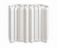 Накладки для плинтуса Идеал Дюра напольный округлый 80мм 037 Молочно-белый (2 набора из 8 элементов) во флоупаке