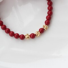 Бусина разделитель (спейсер), 6 мм, позолота, 5 штук, Р092