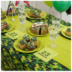 Скатерть п/э, Камуфляж, 1,3*1,8 м