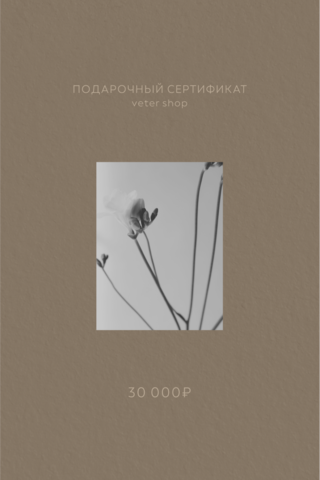 Подарочный сертификат на 30,000 рублей